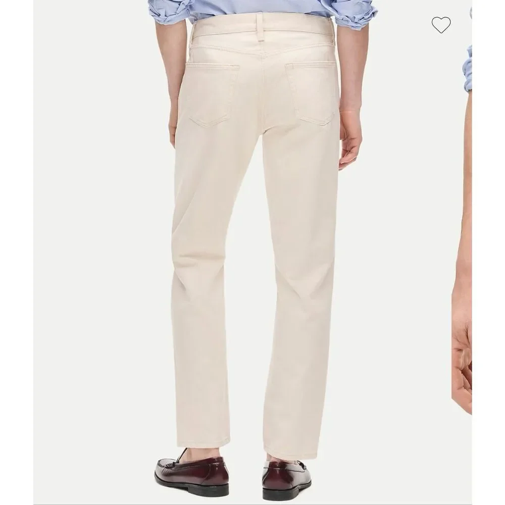 J. Crew Classic Straight jean in natural seeded denim  NWT 31/30